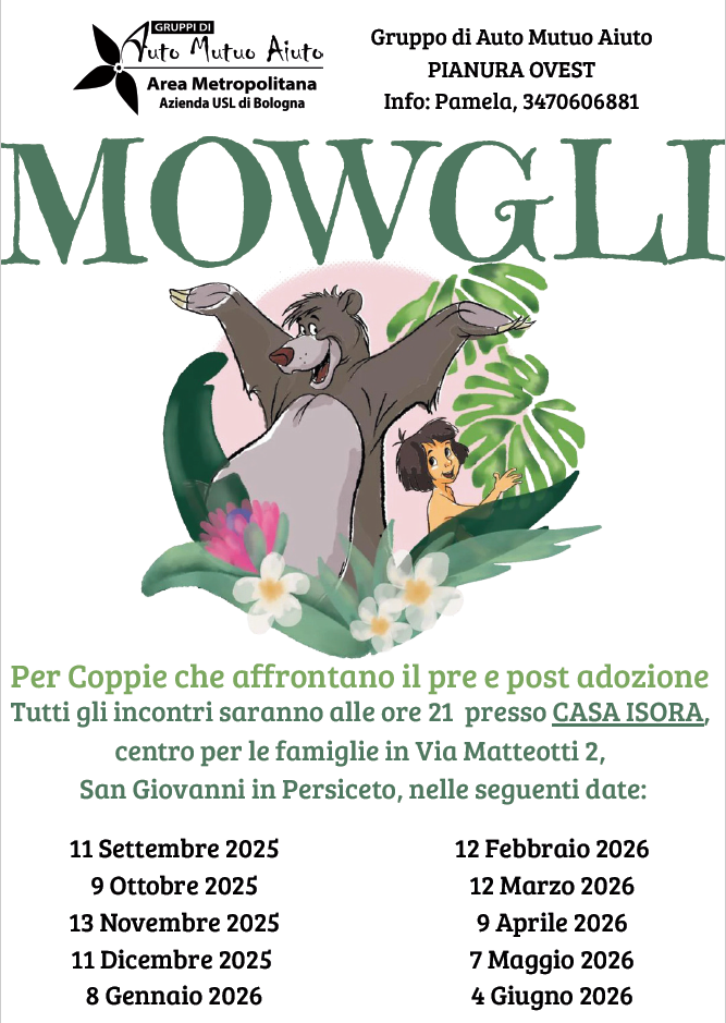 Locandina gruppo ama Mowgli 2025-2026